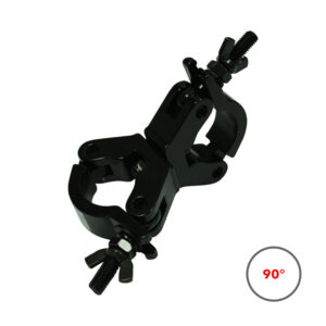 CJS Swivel Coupler 500kg/50mm 90° Fixed Slim Black