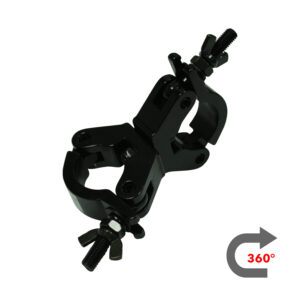 CJS Swivel Coupler 500kg/50mm 360° Rotatable Slim Black